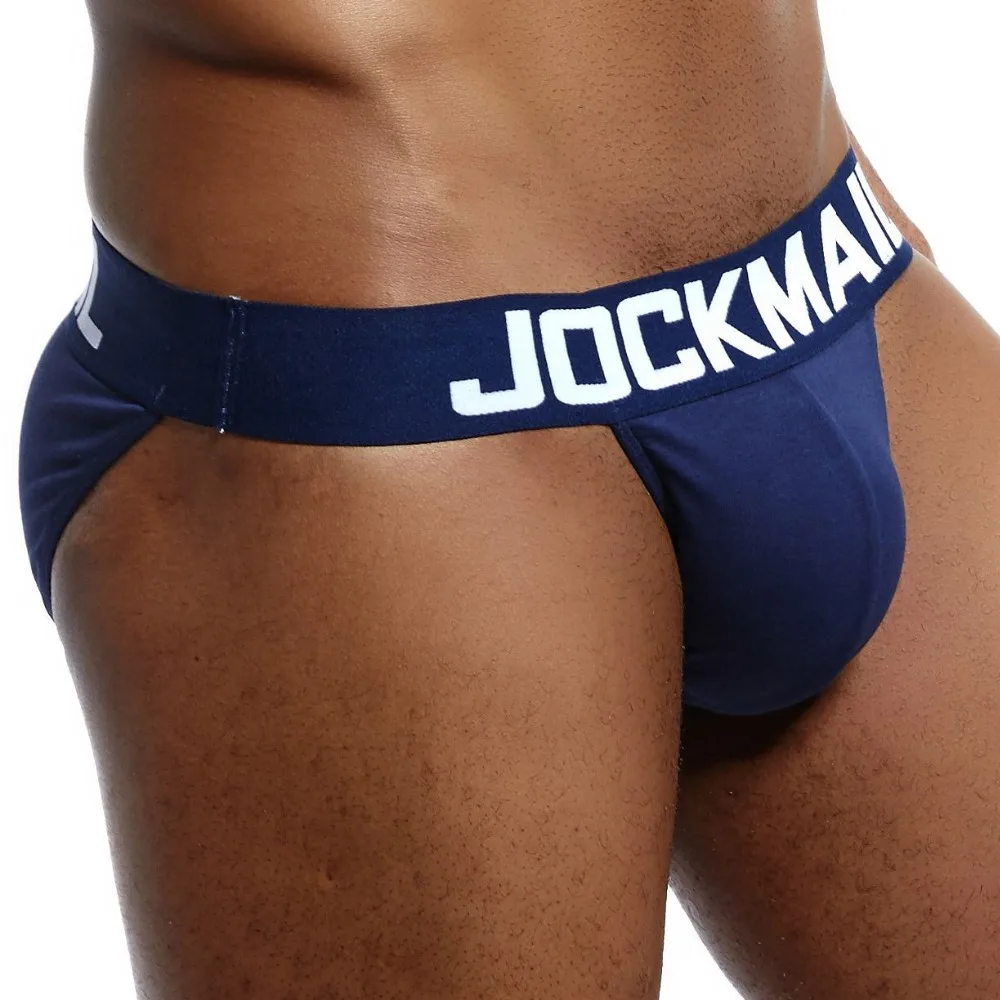 JOCKMAIL Sexy Men Underwear Briefs U convex Penis Pouch Design Wonderjock Men Cotton Briefs for Man Bikini white gay underwear