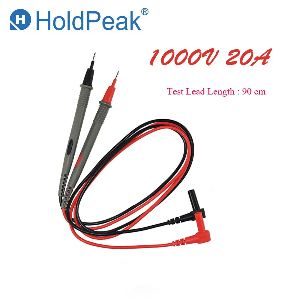 HoldPeak HP-9104 1 Pair Universal Probe Test Leads For Digital Multimeter Pen Line Meter Testing Wire Probe multimeter cable