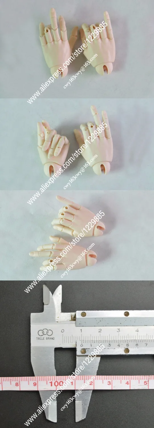 HeHeBJD 1/3 Doll Jointed Hands for 65-70cm male Dolls free shipping