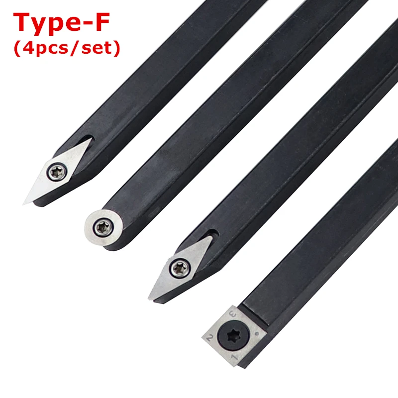 Woodworking Wood Turning Tool With Carbide Alloy Insert Cutter Aluminum Alloy Handle For Rotary Lathe Cutter Turning Tool