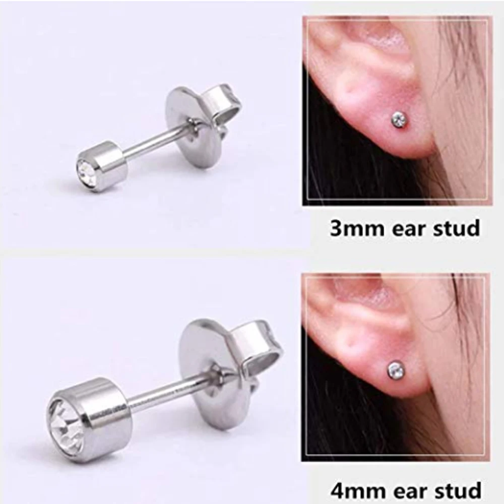 1PC Disposable Self Ear Piercing Gun Sterile Cartilage Tragus Helix Piercing Unit NO PAIN Piercer Tool Machine Kit With Stud