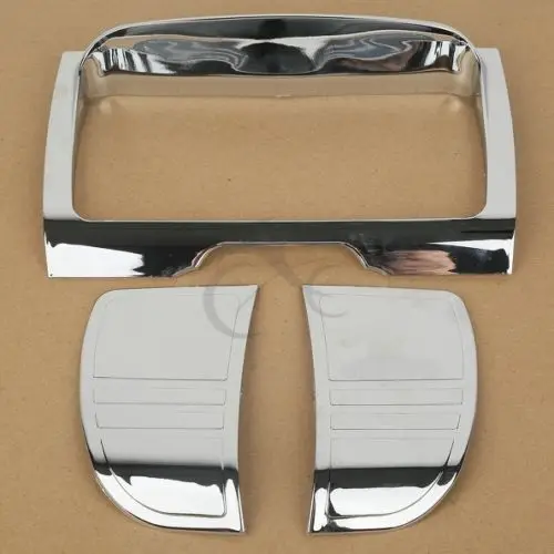 Motorcycle Tri Line Stereo Trim Gauge Fairing Cover For Harley Touring Street Glide FLHX Electra Glide 2014-Up