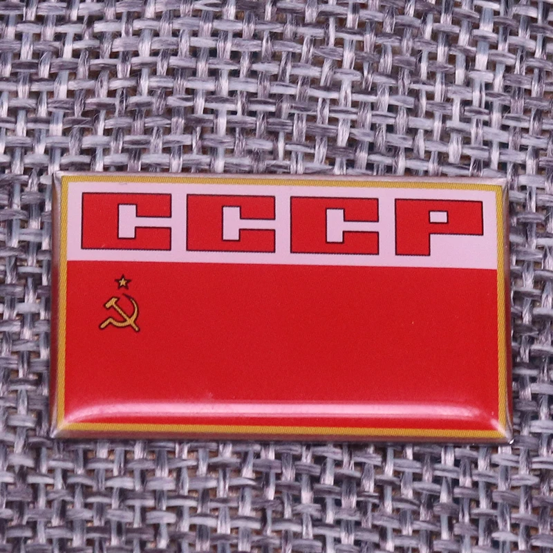 CCCP pin Soviet Union flag brooches USSR communism badge vintage red star jewelry men patriot gift