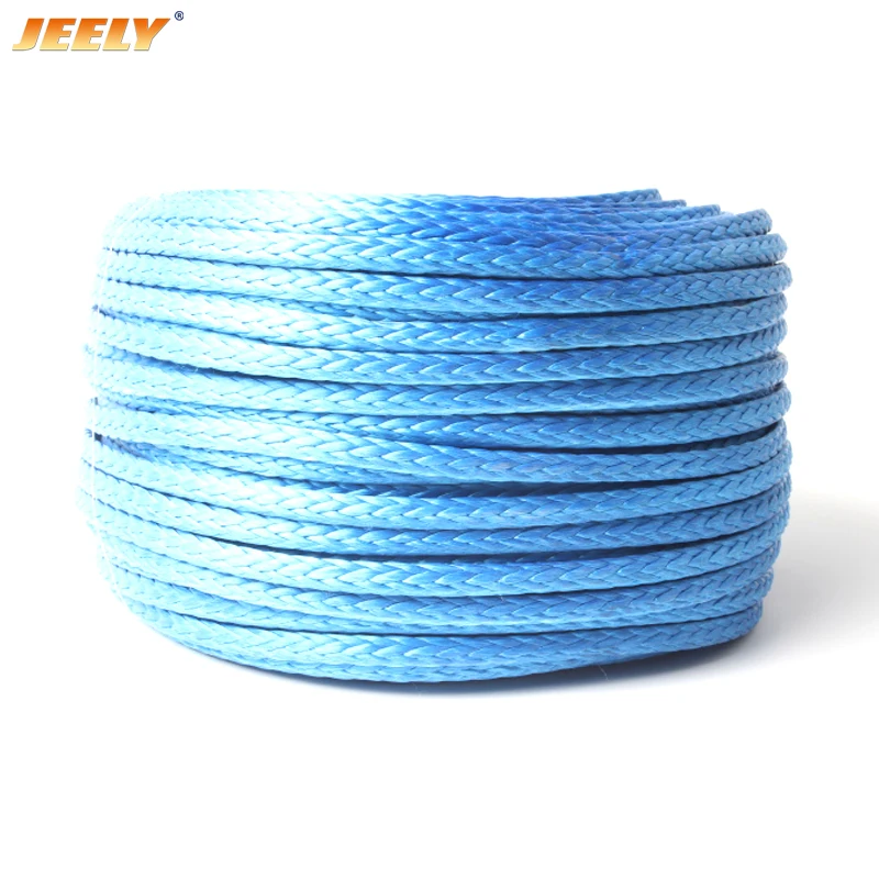 Jeely Hollow Braid 4mm 50M 12 Strands Sailboat Winch Towing Ropes