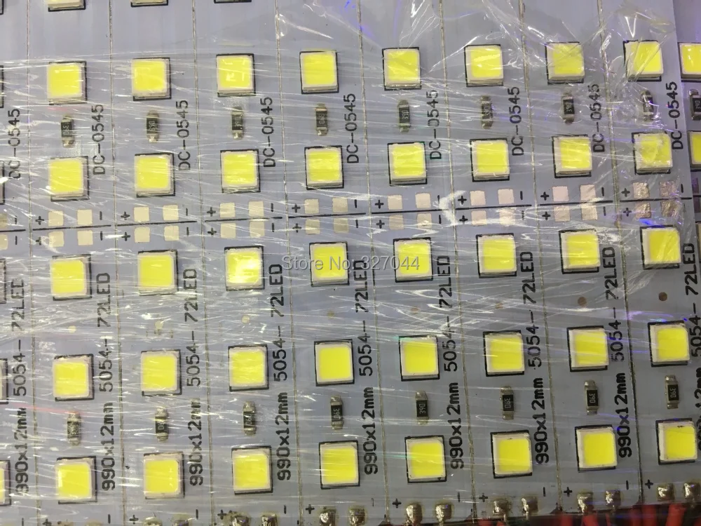 

100pcs/lot 100M New Type DC12V 3000K 7000K 72leds Per Meter SMD 5054 Led Rigid Bar NO- Waterproof LED Bar Light