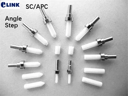 ceramic ferrule SC for FCAPC E2000 SC/APC fiber optic connector with flange 0.8 connectivity Angle Step free shipping 500pcs