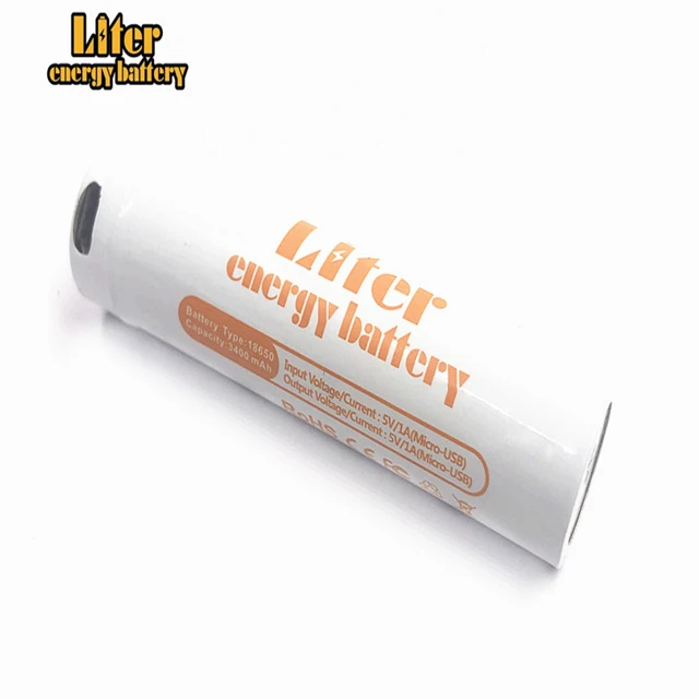 Usb bricolage puissance banque li-ion usb 18650 batterie 3400mAh 18650 Li-ion batterie haute vidange 3400MAH 3.7V lithium batterie avec