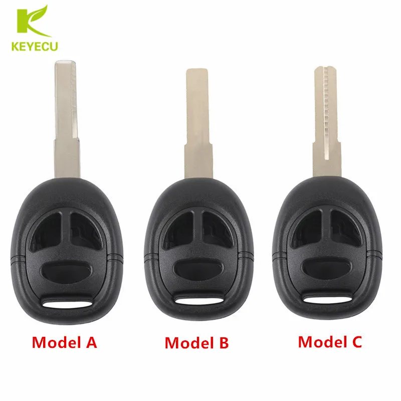 

KEYECU Replacement Remote Key Fob Shell Case 3 Buttons For SAAB 9-3 9-5 KHH20TN-1 With Uncut Keyblade for Optional