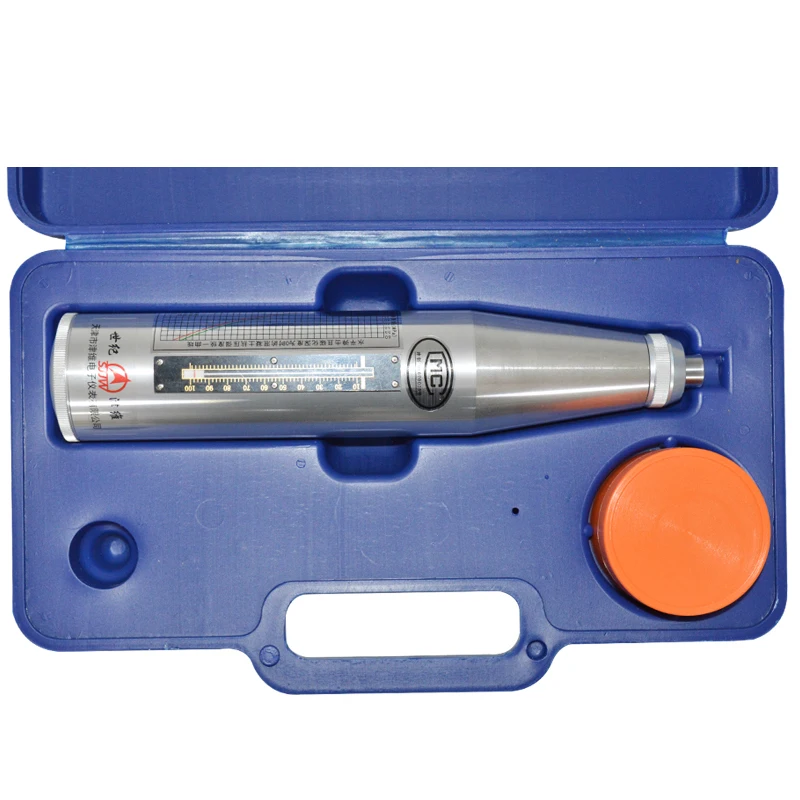 1pc Portable Concrete Rebound Test Hammer Schmidt Hammer Testing Equipment Resiliometer HT-225 (blue  Instrument Case)