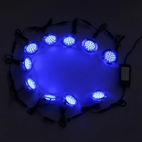 QACA LED-deklamp 2,5 W IP67 waterdichte verzonken inbouwverlichting kits tuin trappen pad buitendecoratie 10 stks/set B107-10 - afbeelding 1