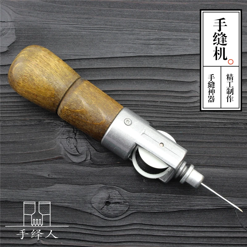 

DIY handmade leather bags Leathercraft Lock Stitch Sewing Awl Thread Kit Stitch Leather Fabric for sewing durkopp pfaff