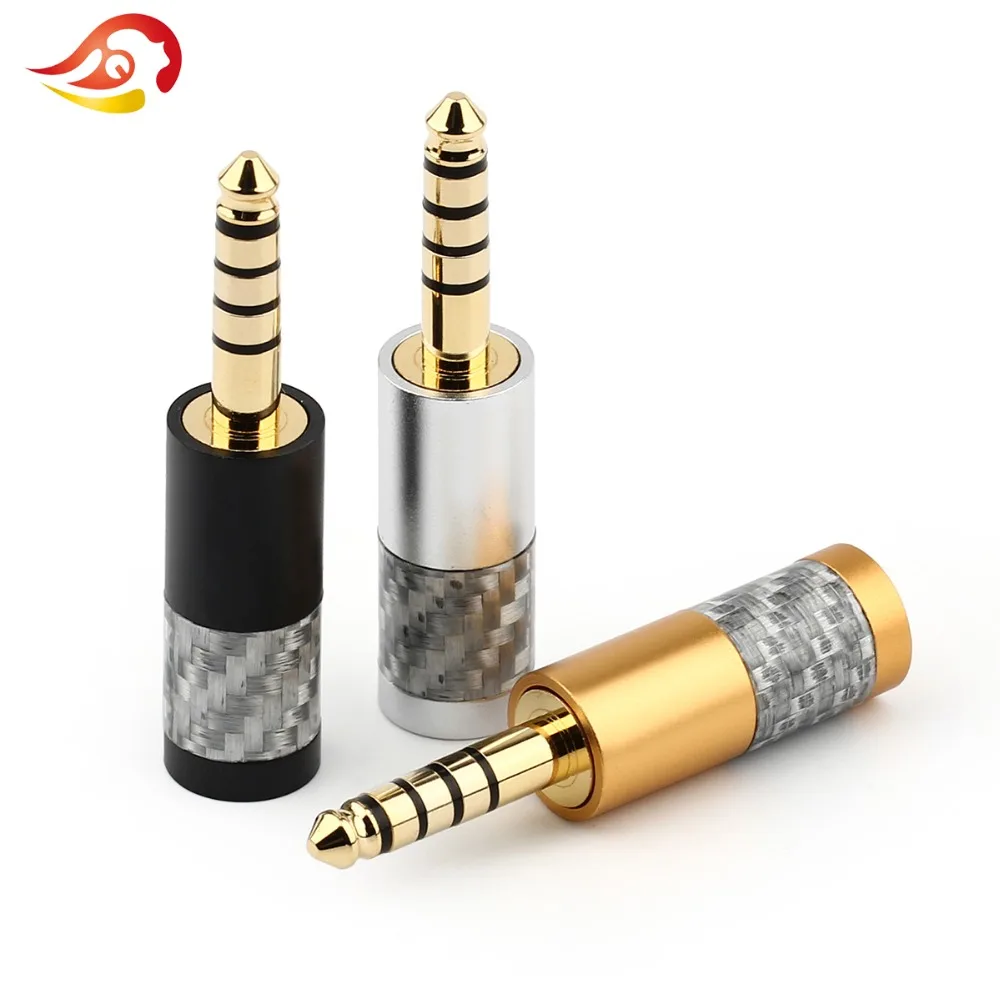 QYFANG 4.4mm 5 Poles HiFi Headphone Pin Plug Audio Jack Splice Adapter For NW-WM1Z NW-WM1A AMP Player Solder Wire Connector Plug