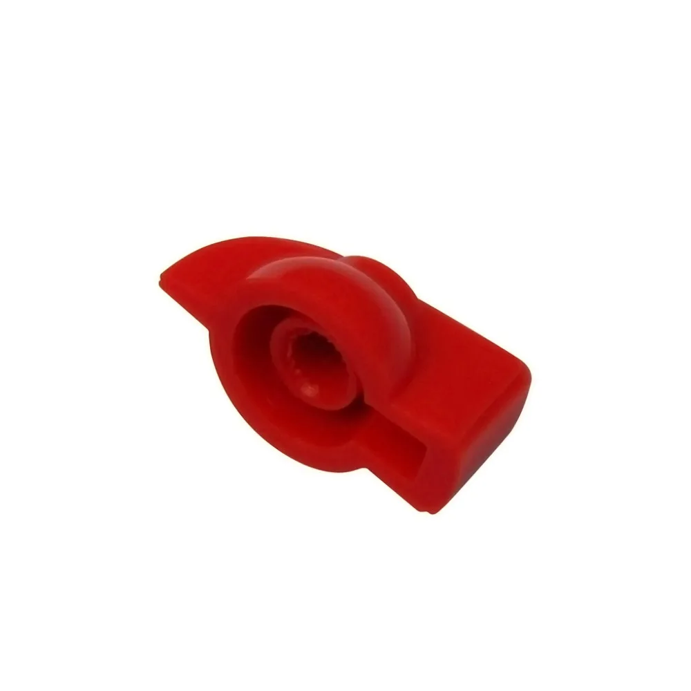 FLEOR 6 Stück Big Chicken Head Gitarrenverstärker-Effektpedalknöpfe, rot/schwarz/weiß zur Auswahl – Detail 7