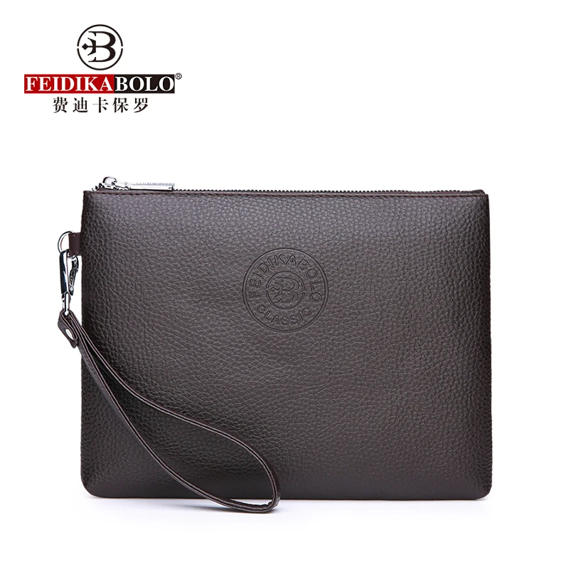 Feidikabolo Litchi Pattern Men's Clutch Bag 2023 New Fashion Clutch Bag High Quality Large Capacity Personalized Mobile Wallet