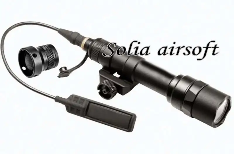 M600B Tactical Scout Light Rifle Weapon Flashlight LED Hunting Spotlight Constant and Momentary Output with Tail Switch