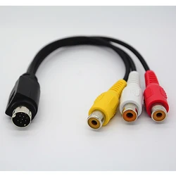 MMI kabel AV 9 PIN S-VIDEO do 3 RCA składnika ADAPTER TV przewód kabel nowy