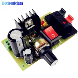 LM317 DC 5V-35V DIY Kit Step-Down Power Supply Module AC/DC Adjustable Voltage Regulator With On/Off Switch