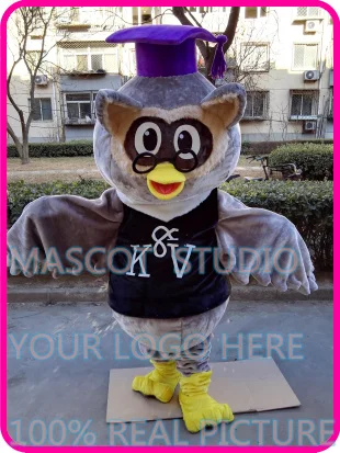 mascot  plush doctor owl mascot costume custom cartoon character cosplay fancy dress mascotte theme