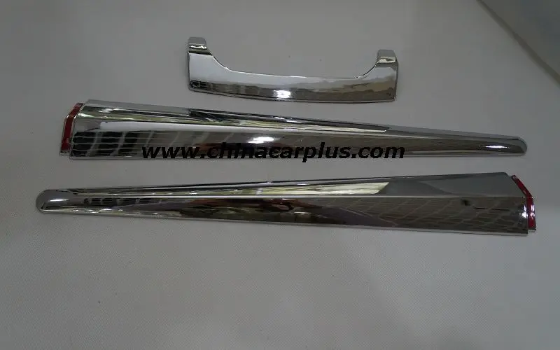 free shiping 2012 Hilux vigo Chrome  trim Rear trunk lid mounlding 3Pcs Free shiping 2012 2013 2014 hilux vigo champ abs chrome