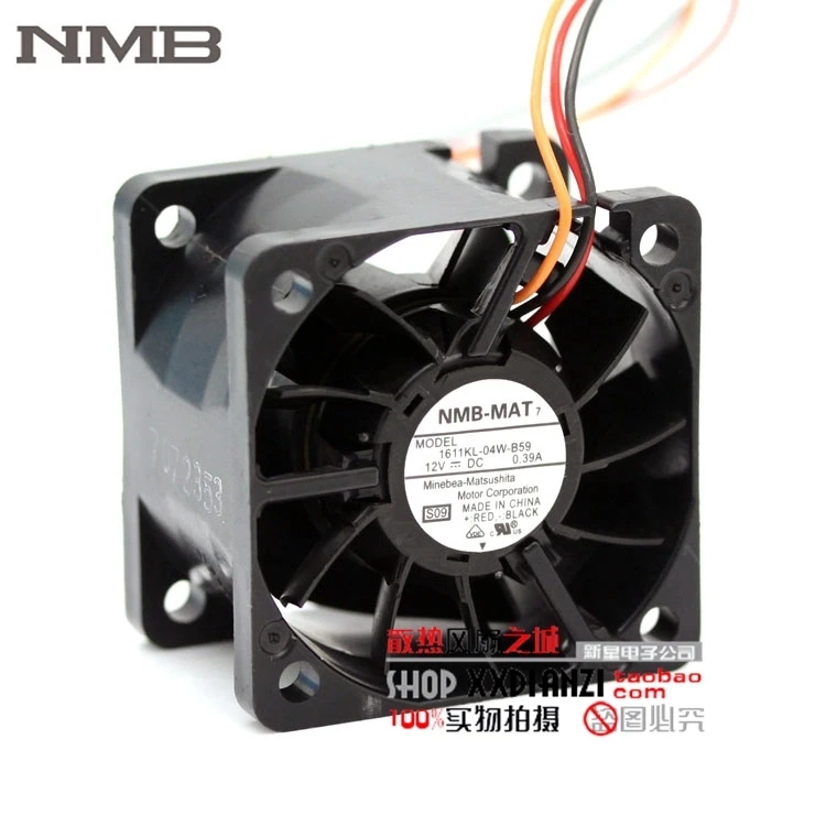 

For NMB 4CM 1611KL-04W-B59 12V 0.39A fan dual ball power 1U server