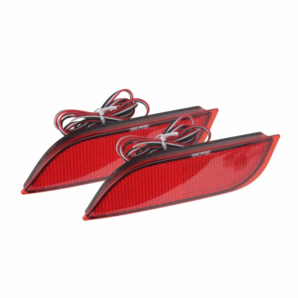 ANGRONG 2x 26 SMD Red LED Bumper Reflector Tail Stop Brake Light For Subaru Impreza Exiga Legacy XV(CA228)