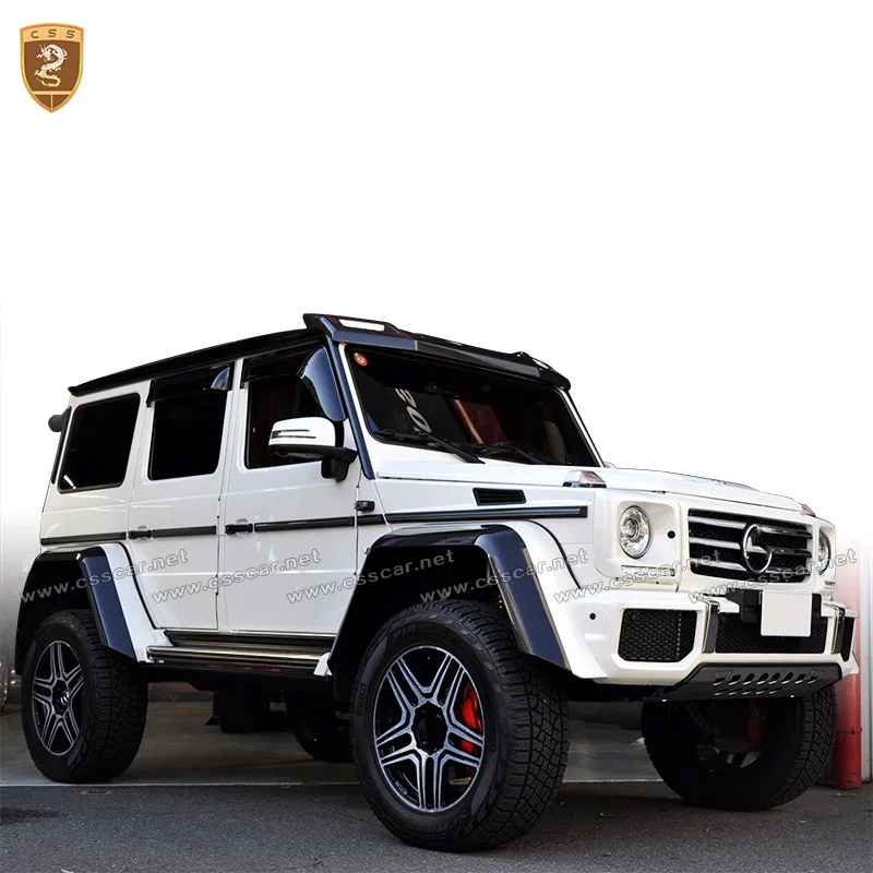 Real Carbon FIber G500 4x4 Carbon Fender Flares For Mercedes Benz W463 G Class G500 G65 G55