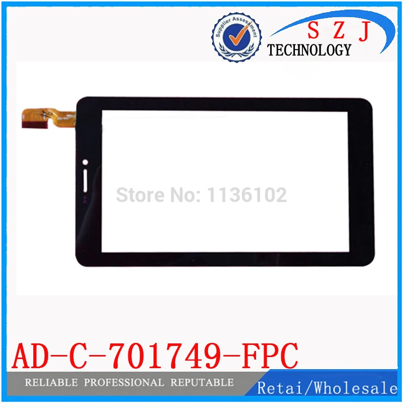 

New 7'' inch touch screen digitizer Tablet PC AD-C-701749-FPC Touch panel Sensor Glass Replacement Free Shipping 10pcs