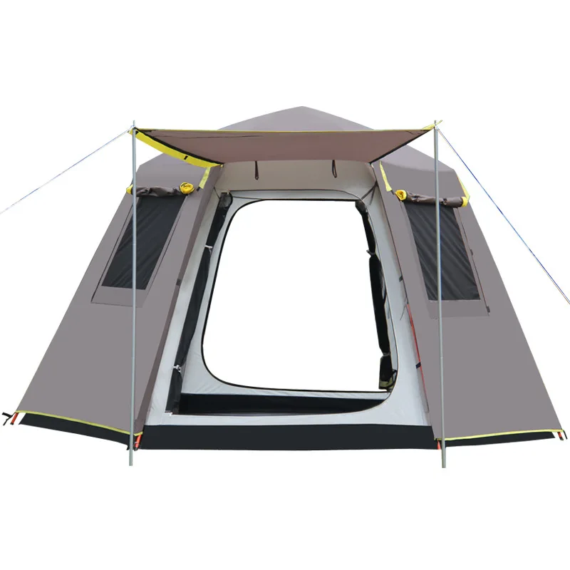 

Ultralarge 330*330*185CM 5-8 Person Use Camping Tent Tenda Barraca Beach Tent Tente De Camping Party Tent