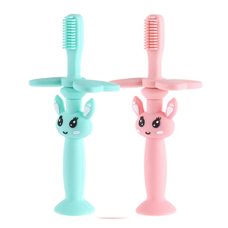 1PC Bambini Molle Del Silicone di Formazione Del Bambino Spazzolino Dentale Igiene Orale Spazzolino Da Denti Strumento Del Capretto Del Bambino spazzolino da denti del bambino articoli