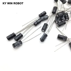알루미늄 전해 축전기, 레이디얼 리드, 47UF, 16V, 10mf, 105C, 4x7mm, 50 개/로트