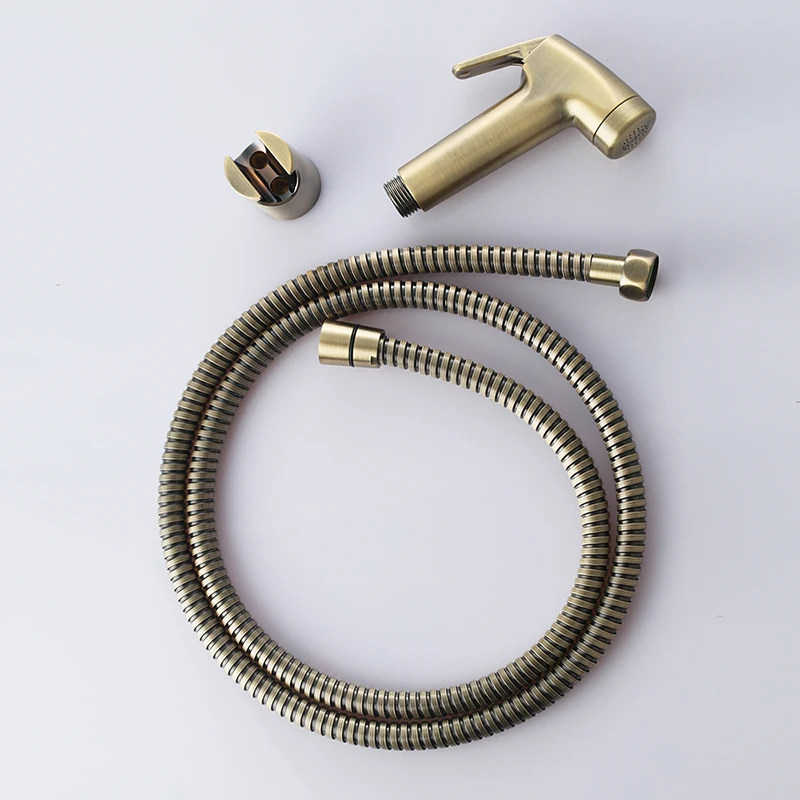 Antique brass Bronze 1.2m shower hose with ABS plastic shower holder,No include bidet sprayer shower head