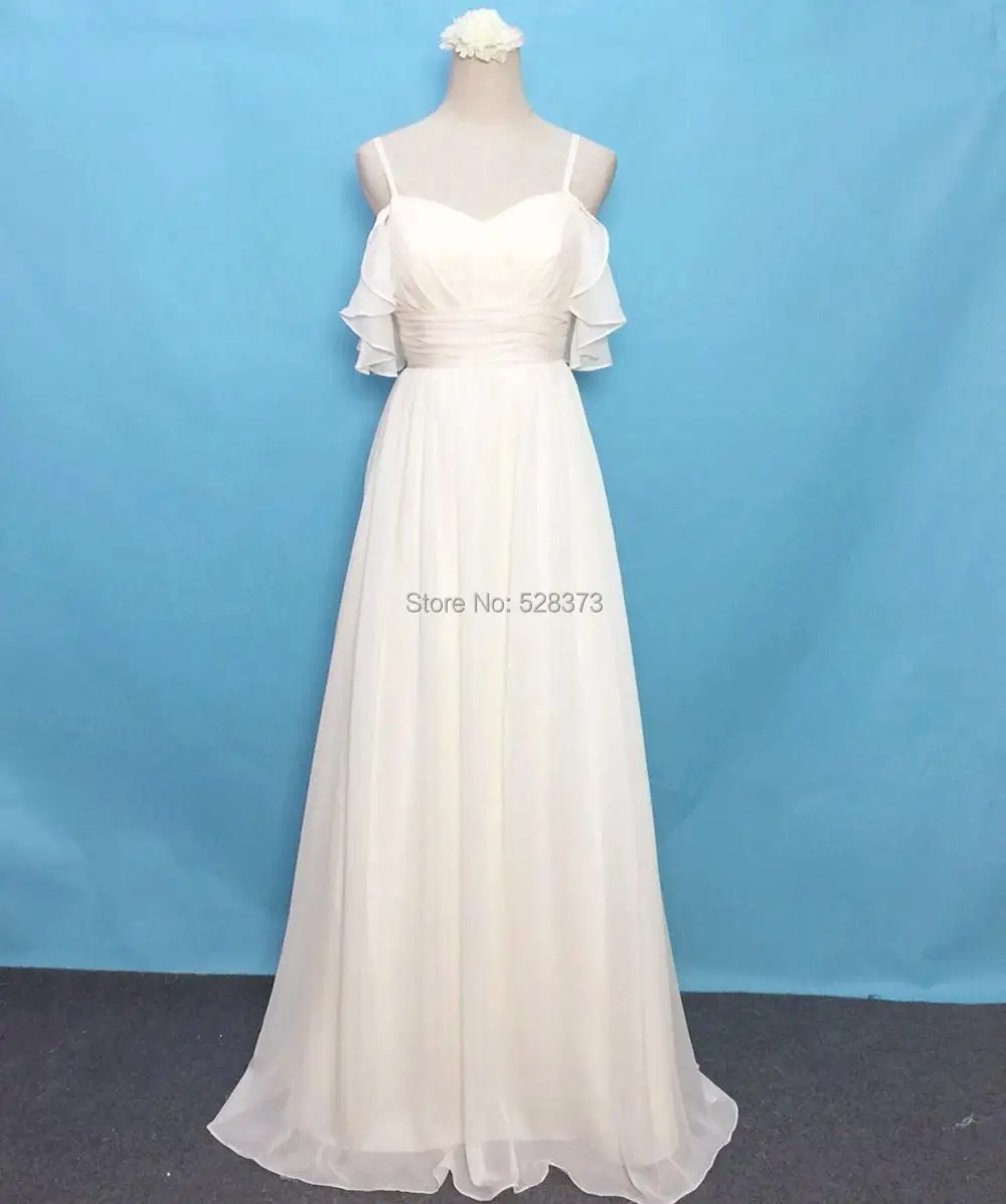 YNQNFS BD11 Chiffon Floor Length Off the Shoulder Ruffles Special Occasion Wedding Party Dress Bridesmaid Dresses Real Photos