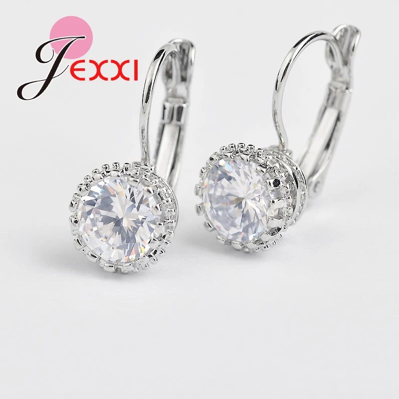 Pendientes de plata esterlina 925 para mujer, joyería brillante de Circonia cúbica, de uso diario, a precio de fábrica, superventas