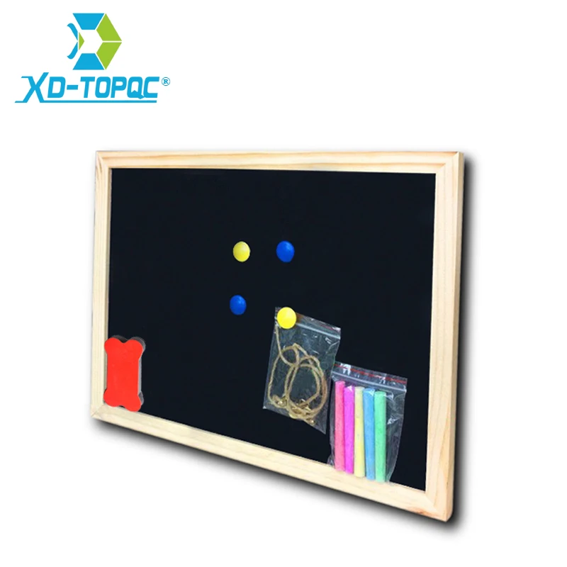 30*40cm Chalkboard Wooden Blackboard  Wood Frame Chalk Board Dry Erase Magnetic Black Board Office Supplier Free Shipping