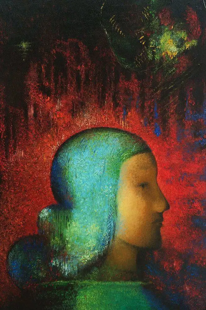 Impressionist Figure Wall Art Oil Painting Joan of Arc by Odilon Redon Home Decor Painting on Canvas Handpainted No Framed