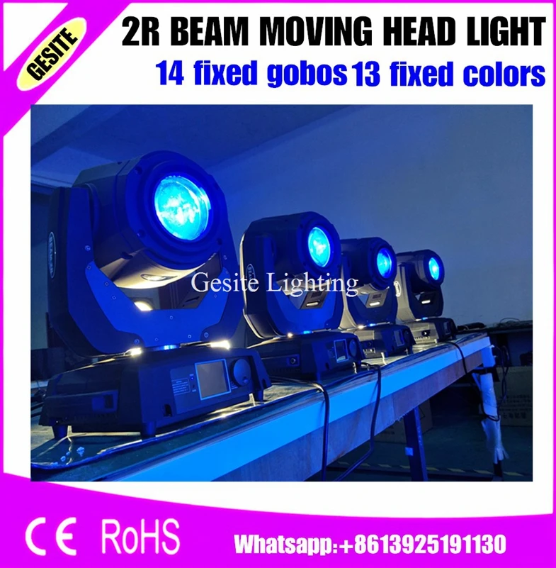 

4pcs/lot 132W Beam Moving Head Light 14 Channels 13 Colors MSD R2 for Bar