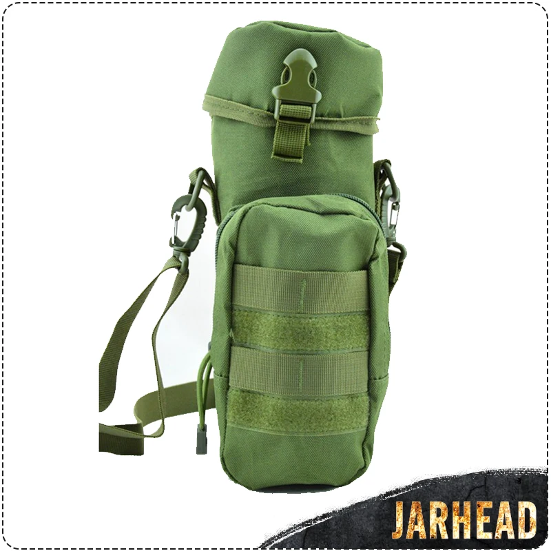 Tactical Water Bottle Pouch MOLLE Outdoor Sports Big Kettle Bag Nylon Multifunctional Riding Hunting Bicycle  Kettle Bag