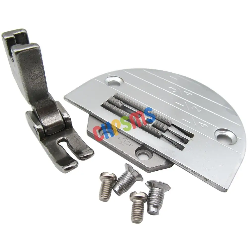 #24983+149057+147150LGW 1SET NEELDE PLATE, FOOT, FEED DOG AND SCREWS FOR JUKI BROTHER SINGLE NEEDLE SEWING