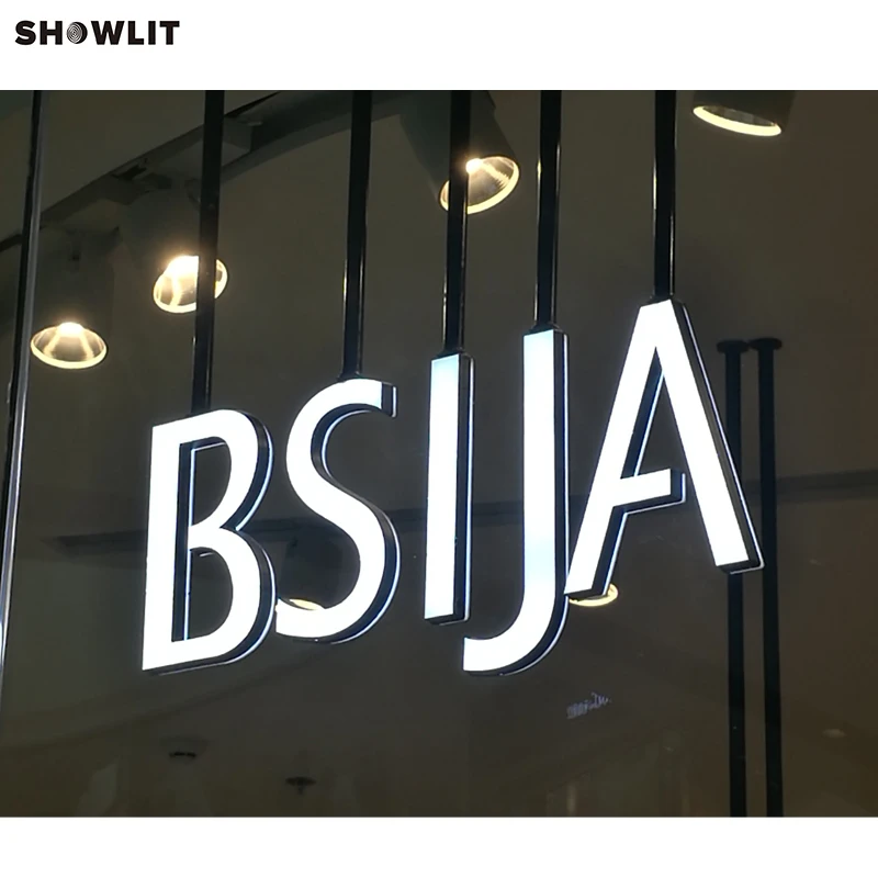 Double Lighting Interior Shop Sign Channel Letter Sign