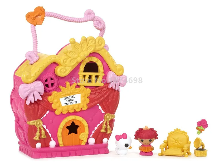 New Mini Lalaloopsy Doll Tinies House Set Kids Toys Dolls for Girls Children Christmas Gifts