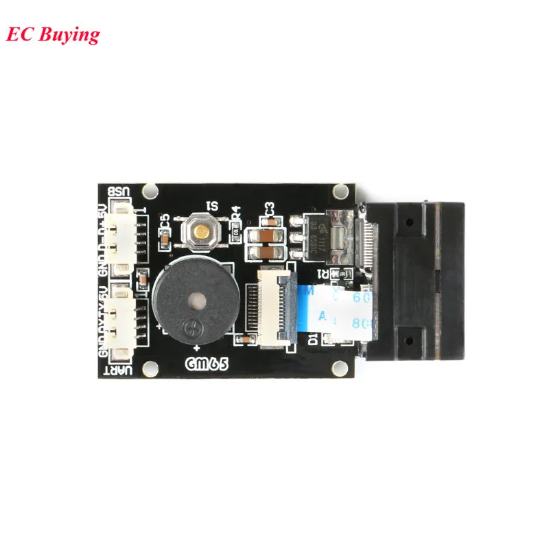 GM65 1D 2D Barcode Reading Board CMOS QR Code Scanner Reader Module USB URAT 617nm 6500K DIY Electronic Kit Cable AS608 Optical