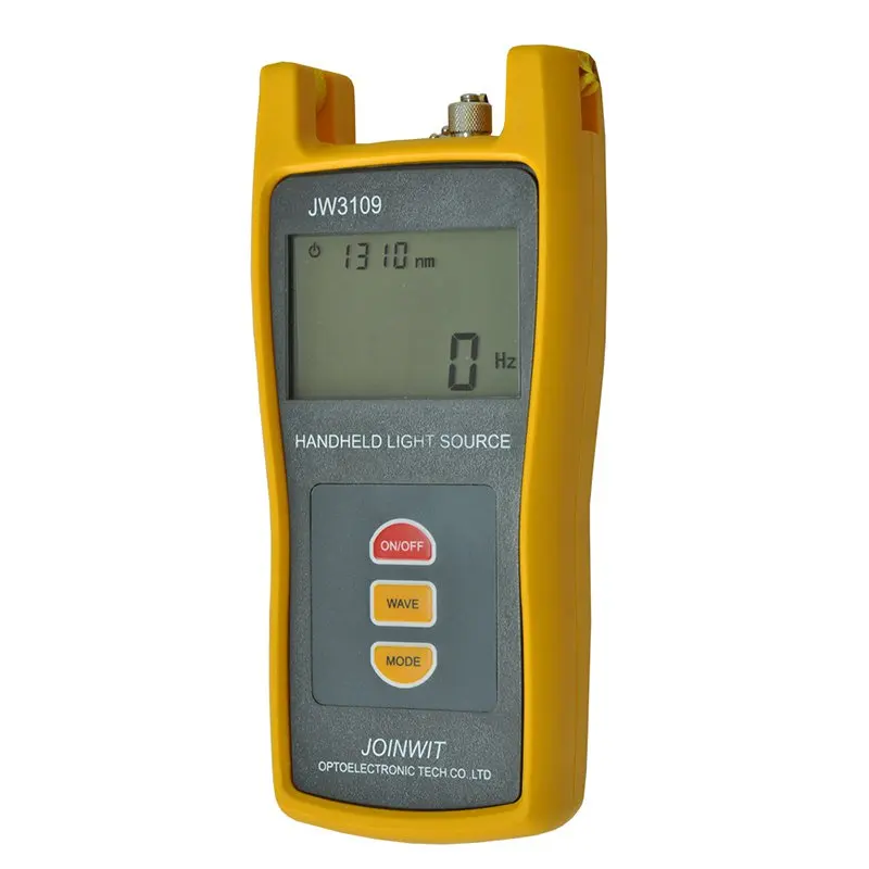 Fiber Multimeter Handled Optical light source JW3109 optical laser source with FC/SC/ST/LC Connector Free shipping