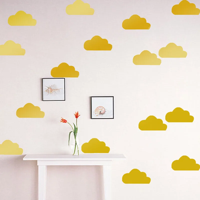 Cartoon White Clouds Wall Stickers For Kids Baby Rooms Nursery Decoration Self-adhesive Wall Decals Vinyl Art Mural Wallpaper