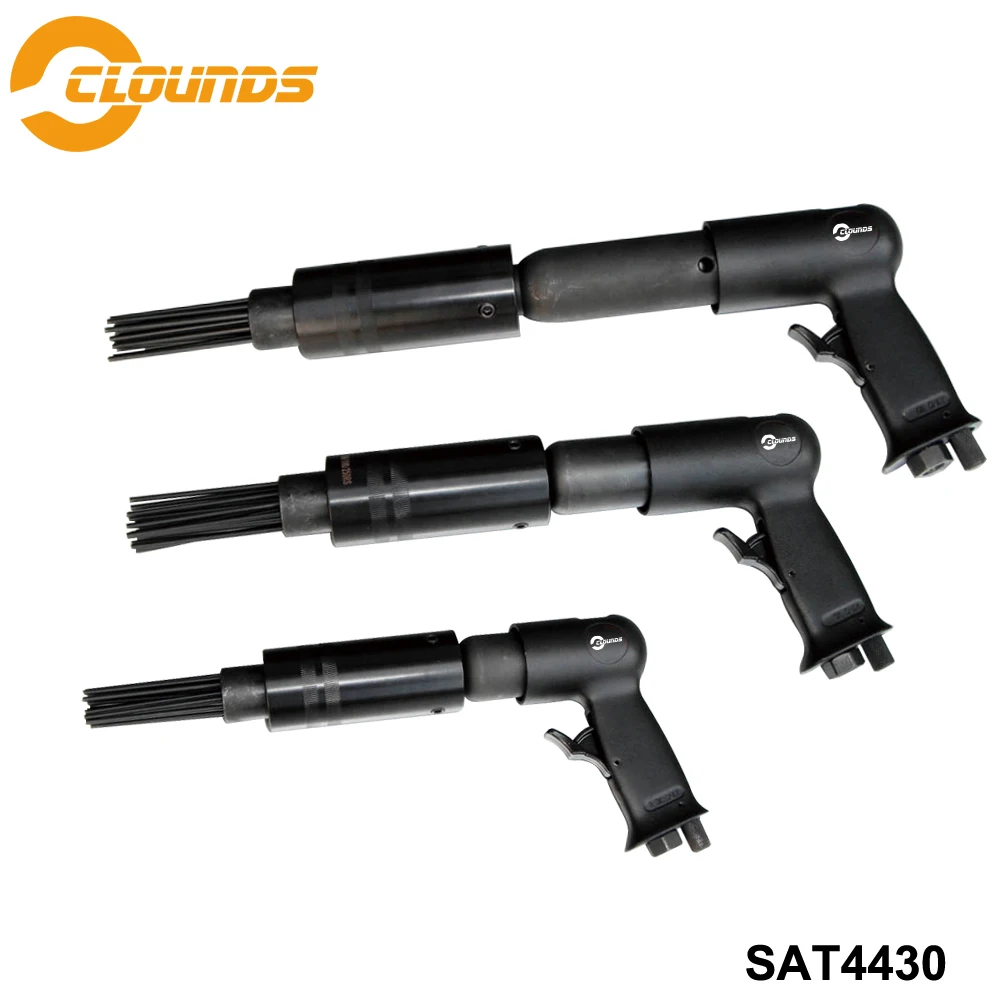 SAT4430 Profesional Pneumatic Hammer 150/190/250mm Air Multiple Needle Scaler Air Hammer Bit Set