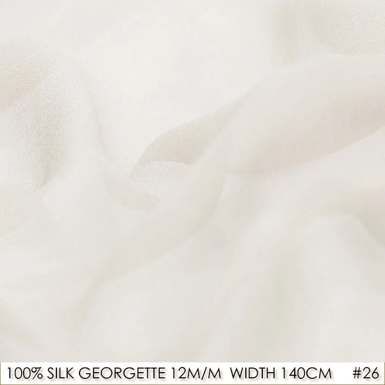 

100% Silk Chiffon Georgette Natural Silk 12 momme Plus Size 140cm Sewing Material China Silk Factory Direct Sale 26