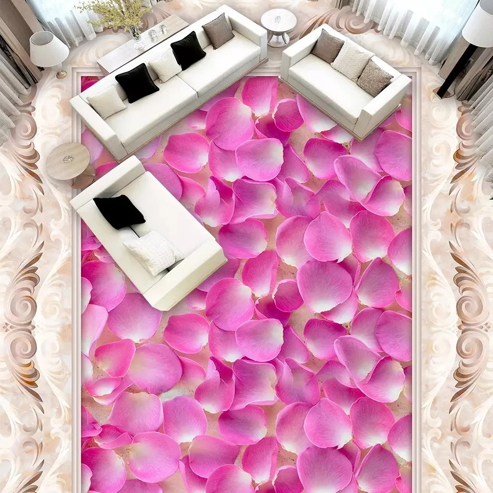 

Floor wallpaper Romantic rose petals Floor Picture