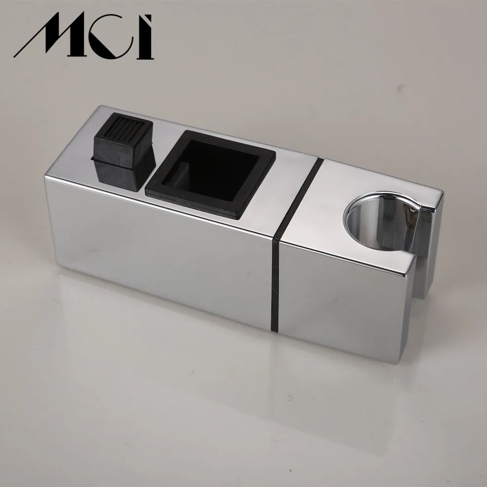 Stainless Steel Shower Sliding Bar Shower Head Rail slider Holder  ABS Sliding Bar Head Holder Bathroom Adjust Heigh Mci