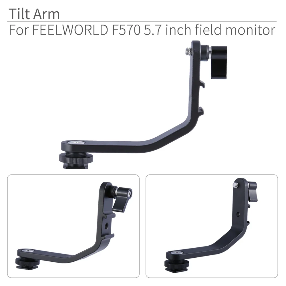 Tilt Arm für FEELWORLD F570 5,7 Zoll 4K HDMI Auf Kamera Feld Monitor Montieren auf DSLR Stabilisator Gimbal Kran rig