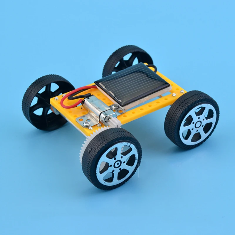 1 kits de carro crianças diy brinquedo solar de energia educacional novidade robôs para criança menino presente aniversário