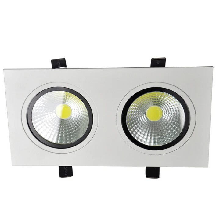 Dimmable 14W/20W  Double LED COB Ceiling downlight Recessed 7x2W COB Cabinet Lamp AC86-265V